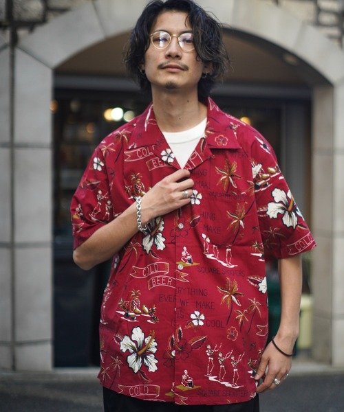 schott（ショット）の「Schott/ショット/HAWAIIAN SHIRT RANDOM SKULL